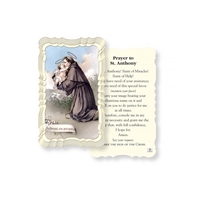 Prayer to St Anthony Linen Prayer Card