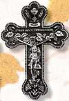 First Communion Pewter Wall Crucifix