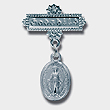 Gods Child Silver Medal with Miraculous Medal