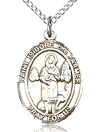 St Isidore the Farmer Sterling Silver Medal