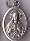 Sacred Heart Oval Medal