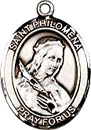 St Philomena Sterling Silver Medal
