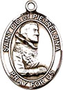 St Padre Pio Sterling Silver Medal