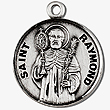 St Raymond Sterling Silver Medal