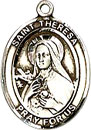 St Theresa Sterling Silver Medal