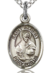 St Albert Small Sterling Silver Medal