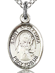 St Apollonia Small Sterling Silver Medal