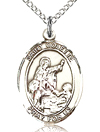 St Colette Sterling Silver Medal