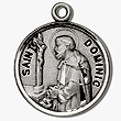St Dominic Sterling Silver Medal