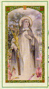 Saint Catherine Sienna Laminated Prayer Card