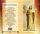 St. Barbara Biography Prayer Card