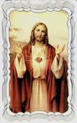 Sacred Heart Bedtime Prayer Card