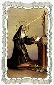St. Rita Linen Prayer Card