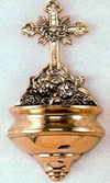 Brass Angels Holy Water Font