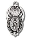 1 Inch Sterling Silver Mother Mary Medal