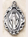 .875 Inch Oval Our Blessed Virgin Medal
