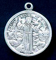 St. Francis Vintage Silver Medal