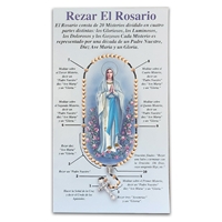 Copy of How to Pray The Rosary Pamphlet in Spanish - Rezar El Rosario