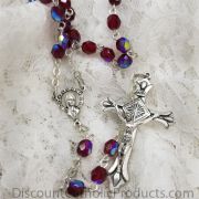 Garnet Dainty Children's Rosary - 5mm beads