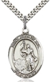 Joan of Arc Sterling Oval Medal - Engraveable