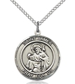 St James Round Sterling Silver Medal - .625 inch