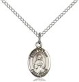 St Lillian Small Sterling Silver Medal