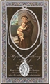 Pewter St. Anthony Pewter Medal on Chain with Prayer