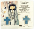 Child's Hail Mary Laminated Prayer Card with Cross