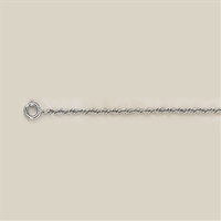 18-Inch Stainless Steel Light Curb Chain with Clasp