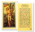 Saint Sebastian Laminated Prayer Card