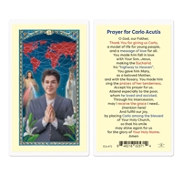 Prayer for Carlo Acutis Laminated Prayer Card