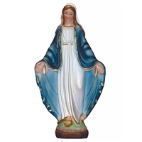 Handpainted Alabaster Our Lady of Grace - 8 or 13-inch