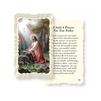 I Said a Prayer for You Today Linen Prayer Card