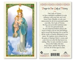Our Lady of Victory Laminated Prayer Card