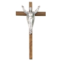10-Inch Risen Christ Walnut Finish Crucifix