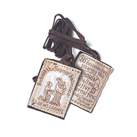 Traditional Brown Wool Scapular - Washable