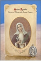 St Agatha (Breast Cancer) Healing Holy Card with Medal