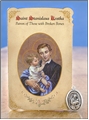 St Stanislaus Kostka (Broken Bones) Healing Holy Card with Medal