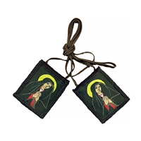 Black Scapular of the Seven Sorrows of Mary - 100% Wool