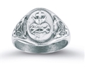 Sterling Silver Sacred Heart of Jesus Ring - Sizes 5-9