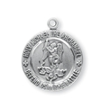 St. Michael Sterling Silver Round Medal