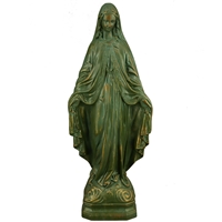 24 inch Our Lady Of Grace - Patina Finish Plastic Outdoor Statue