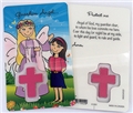 Girl's Guardian Angel Laminated Prayer Card
