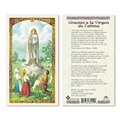 Oracion a la Virgen de Fatima Laminated Prayer Card