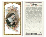 Triduo a Santa Rita de Casia Laminated Prayer Card