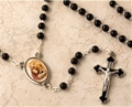 Black and Silver First Communion Rosary