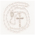 6mm Sterling Silver Plain Rosary, Boxed