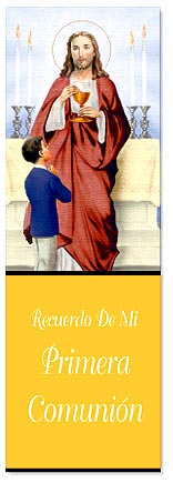 Boy&#39;s First Communion Bookmark - Spanish