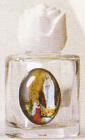 Glass Holy Water Bottle - Our Lady of Lourdes - Without Water