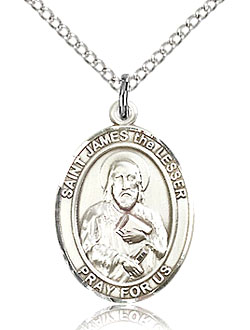 St James the Lesser Sterling Silver Medal